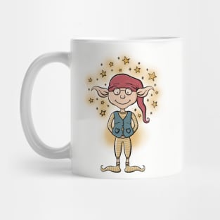 Magical Podgy Elf Digital Illustration Mug